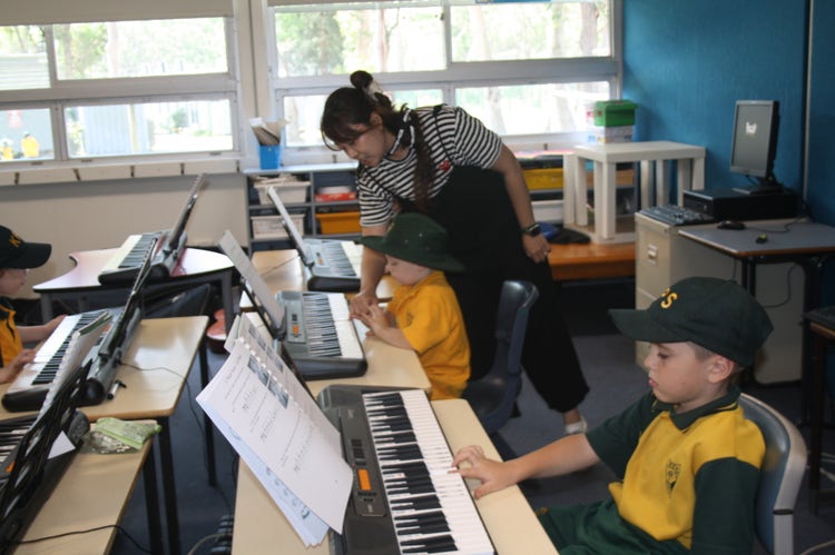 Graphic of the music room