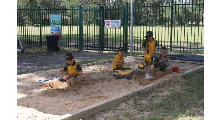 Graphic of children in the sandpit
