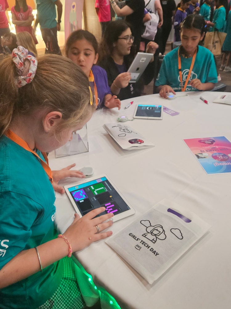 Graphic of children using technology