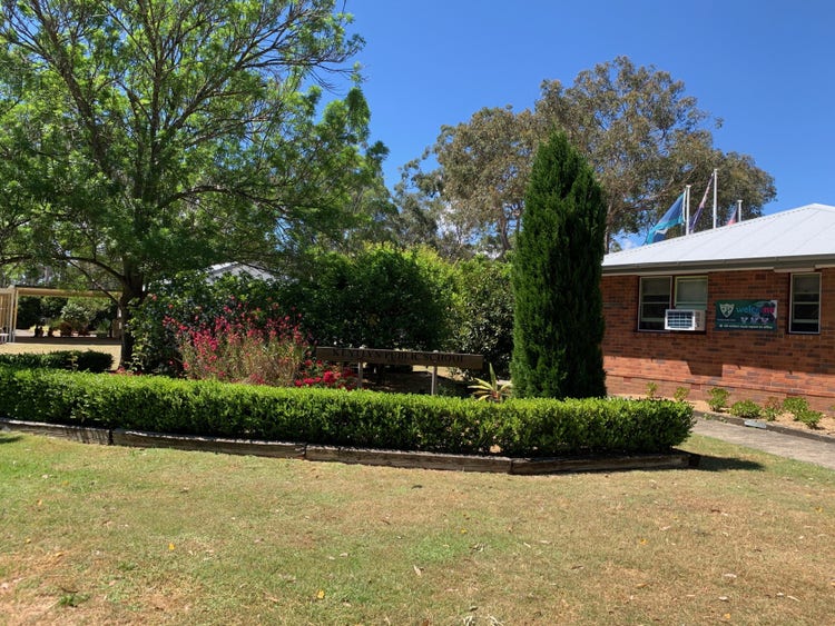 Graphic of the front of the school