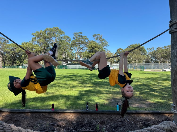 Graphic of students playing